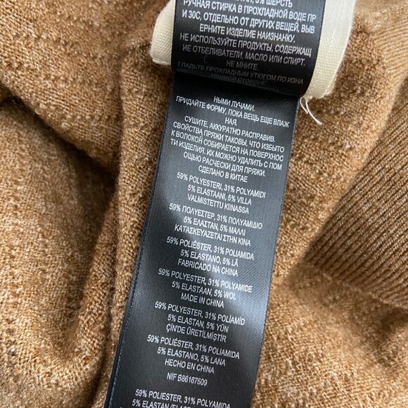 New Ted Baker Textured Crew Neck Sweater in Tan - Picture 9 of 10